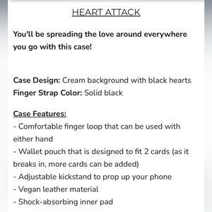 Walli IPhone 14 Pro Max case in Heart Attack